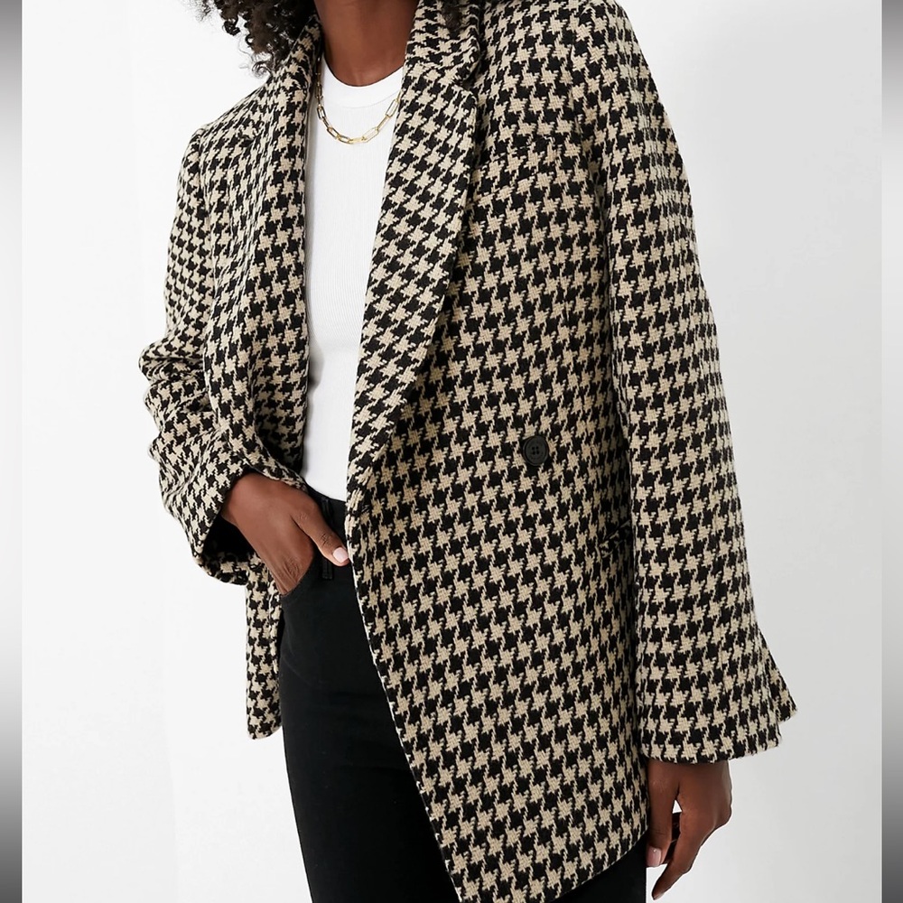 Anine Bing Kaia Houndstooth Blazer